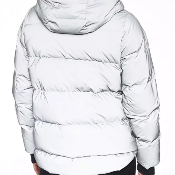 athleta snow down reflective jacket